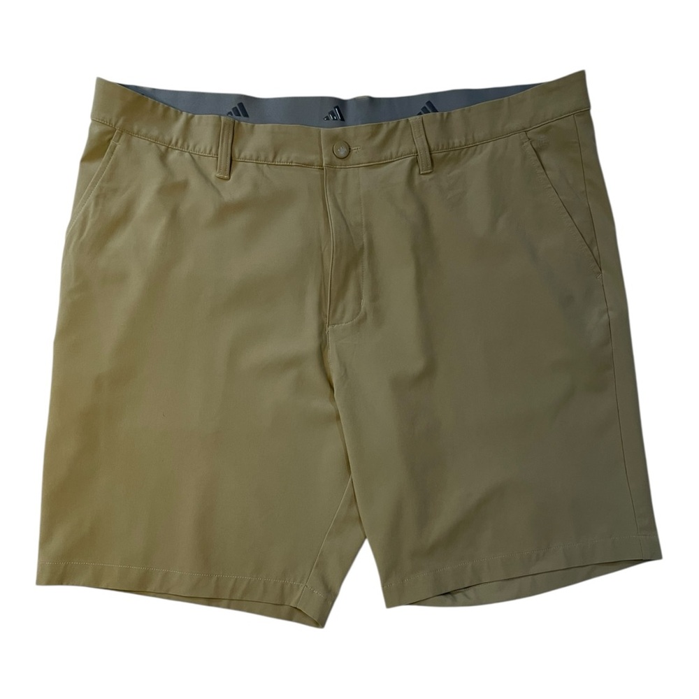 Adidas Golf Shorts Mens 40 Khaki Chino Preppy Old Money Normcore Menswear